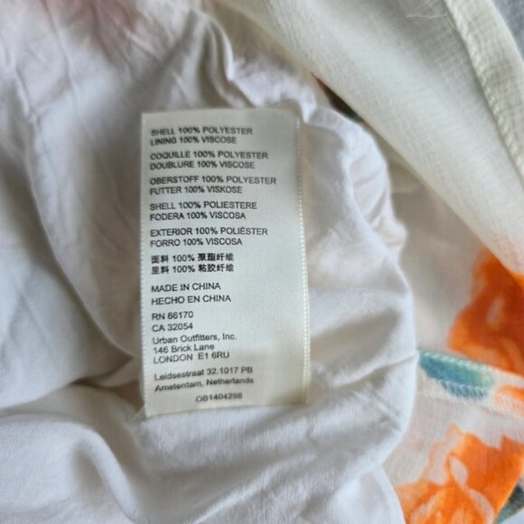 Floral Orange and Green Dress - Picture 7 of 7